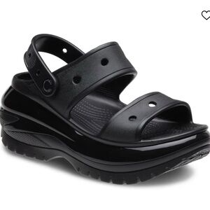 Crocs Women's Black Classic Mega Crush 207989-001 Casual Sandal Size 7